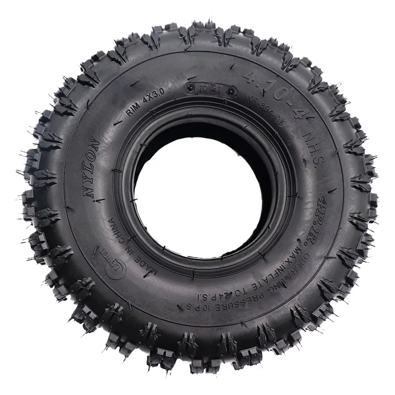 4.10-4 Pneumatic Tires outer tire 4.10/3.50-4 Inner Tube for ATV Quad Go Kart 47cc 49cc Chunky Fit All Models 4\