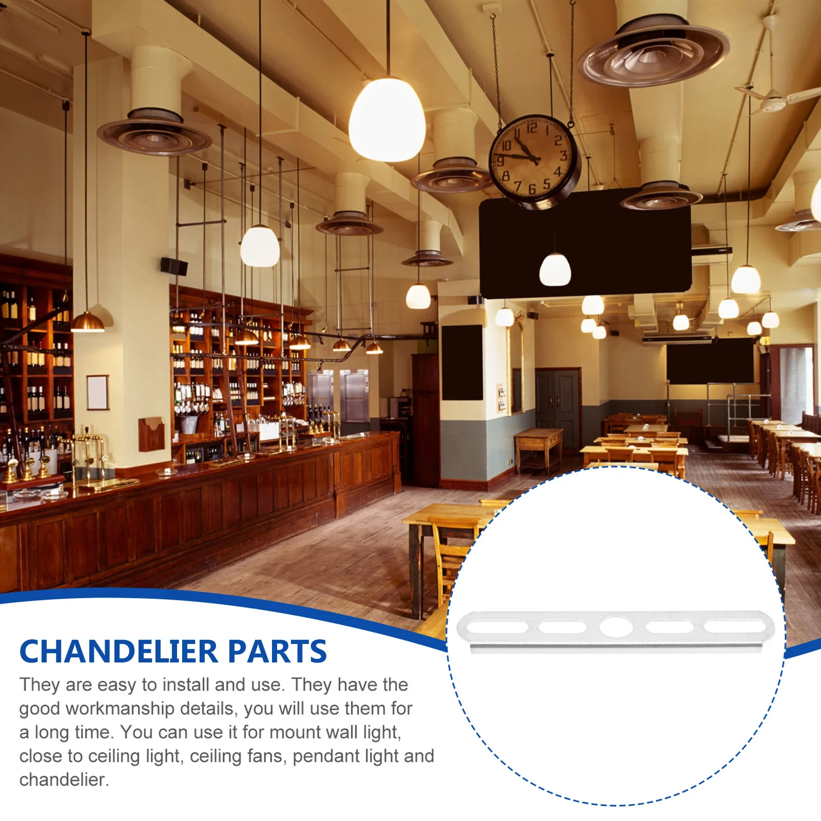 

20Pcs Lamp Bracket Light Fixture Mounting Plate Solid Iron Ceiling Rose Adapter for Wall Lights and Hanging Fixtures