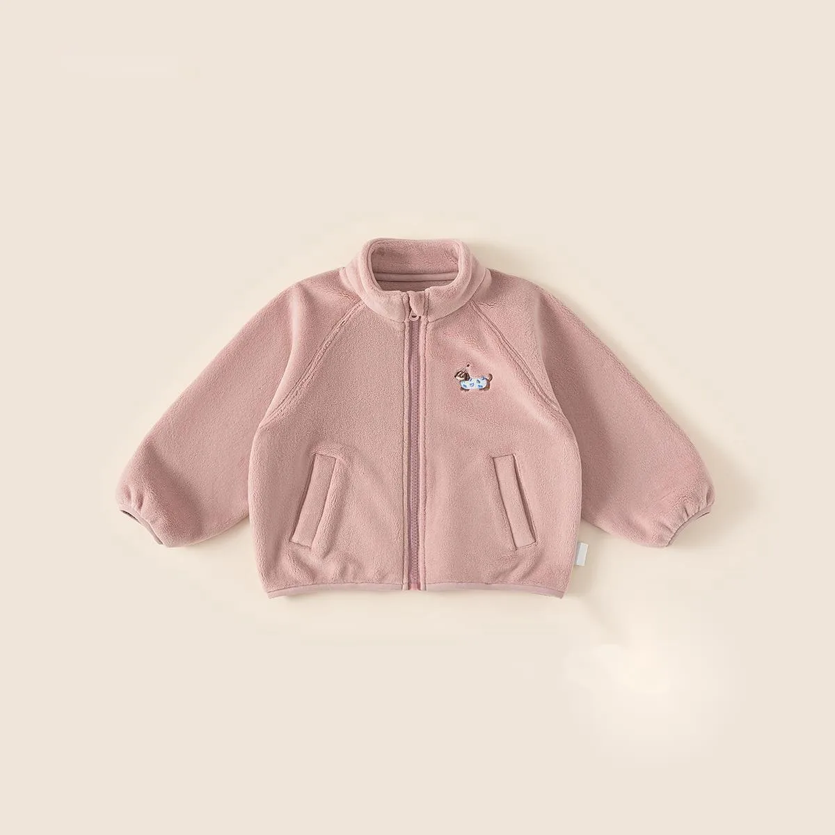 

Kids Girls Hooded Jackets Autumn Winter Puppy Pink Sweet Baby Zipper Fleece Warm Kids Coat Soft Cozy Outerwear Kids Clothing