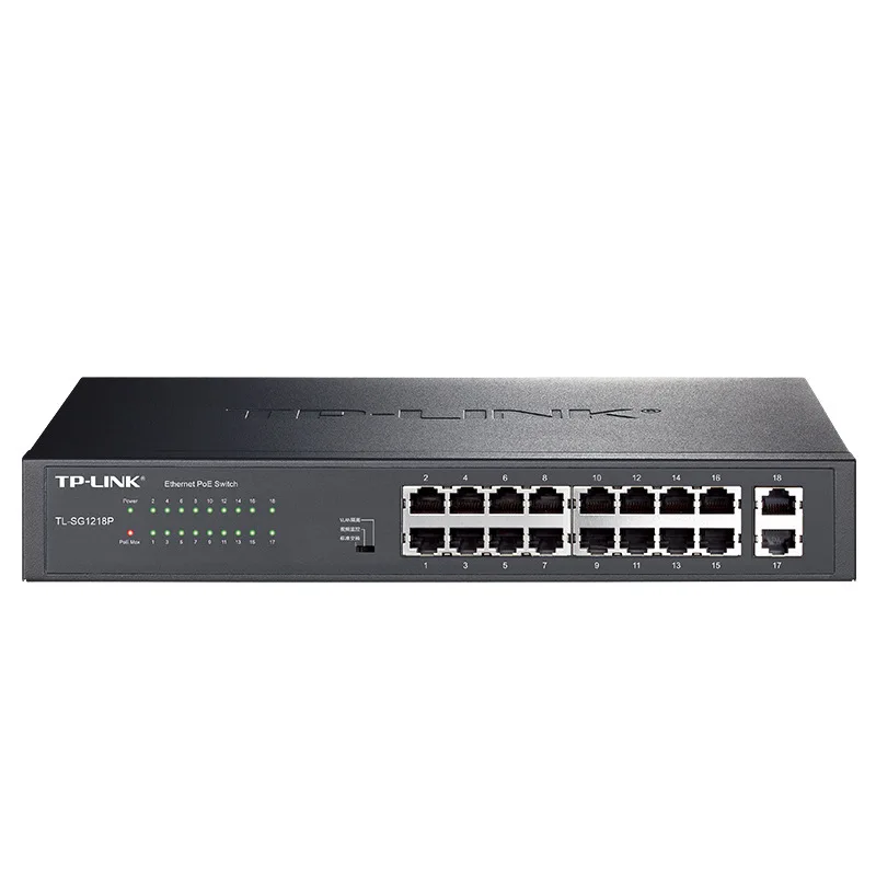 TP-Link 18 Port Full Gigabit 16-port 1G 1000Mbps PoE Switch  Wireless AP Power Supply IP Camera Poe Ethernet Switch Giga