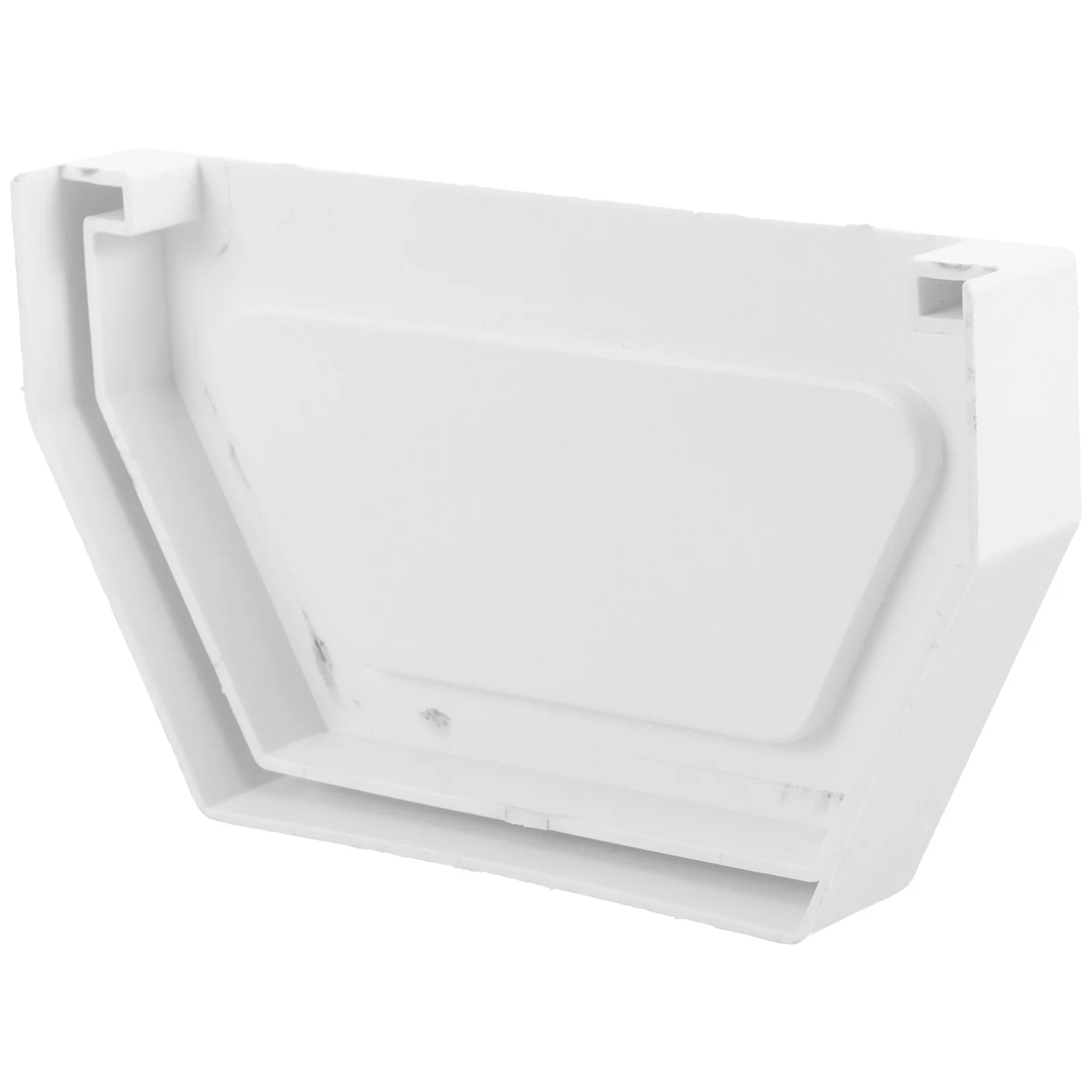 PVC Sink Gutter Bilateral External Plugging Seal End Cap Rain Accessories Downspout Component Parts and