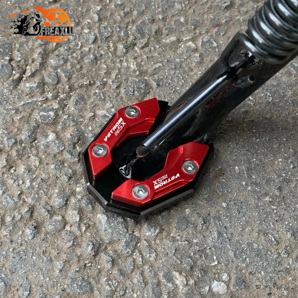 

For Suzuki Vstrom 250 SX 250SX V-STROM SX 250 SX250 2023-2025 2026 Motorcycle Kickstand Side Stand Enlarger Extension Plate Pad