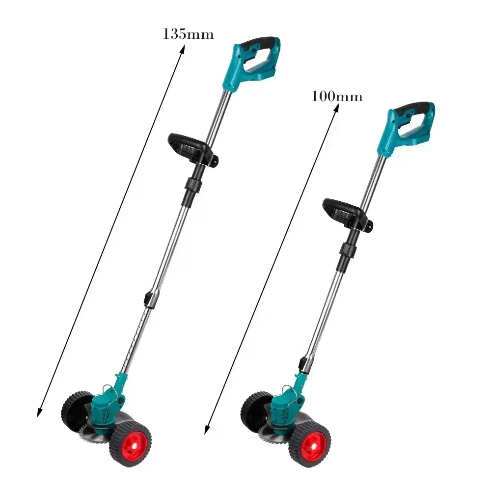 Cordless Electric Lawn Mower Foldable Adjustable Trimmer Efficient Garden Pruning Cutting Power Tools for Makita 18V Battery