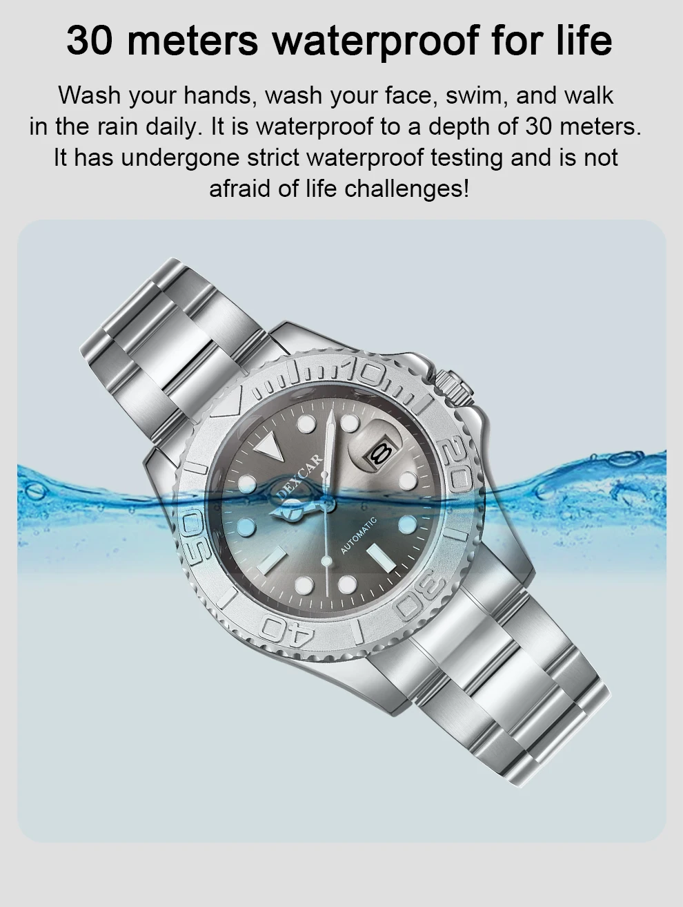New Couple Quartz Watch Daily Water-Resistant Glow-in-the-Dark Automatic Date Quartz Watch Festival Gift