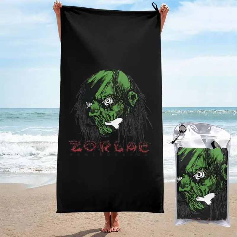 

Zorlac Skateboard Jeff Grosso Skull Skate Quick dry Towel Soft Travel Beach Towel For Bathroom