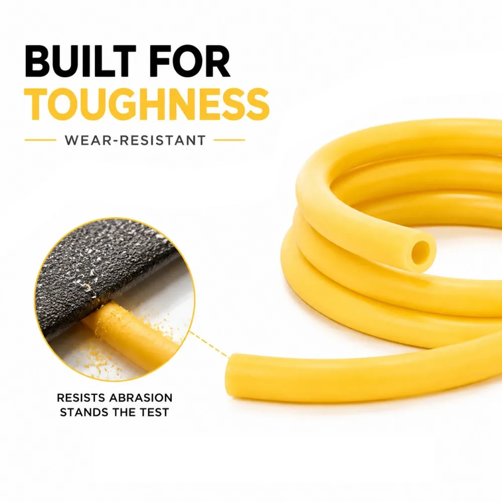 

Yellow Natural Rubber Hose ID1~8mm High Elastic Medical Surgical Tube DIY Slingshot Fitness Handcraft rubber tube ID 1~8mm