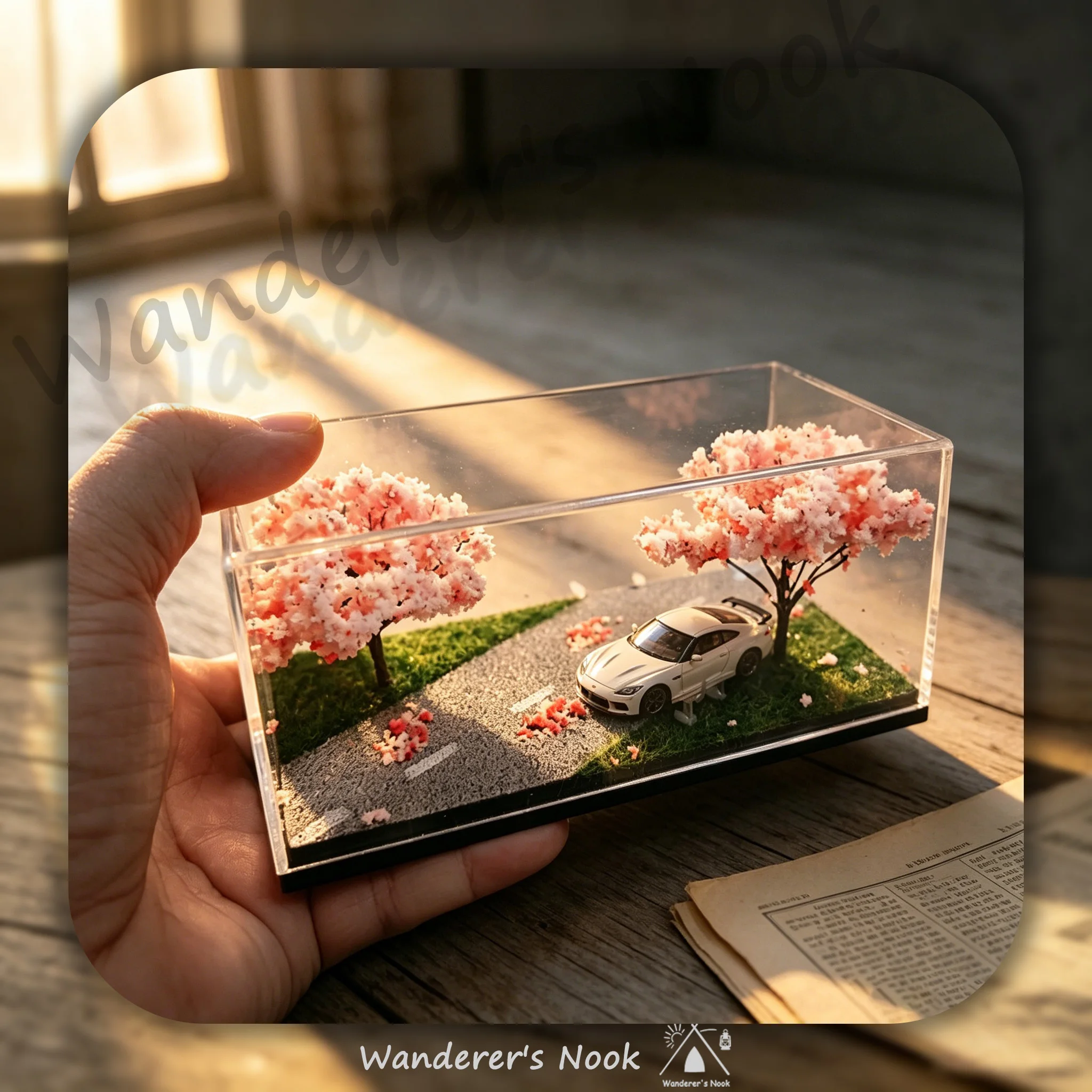 1:64 Cherry Blossom Diorama Ca - Model Kit Display ulasan dan harga