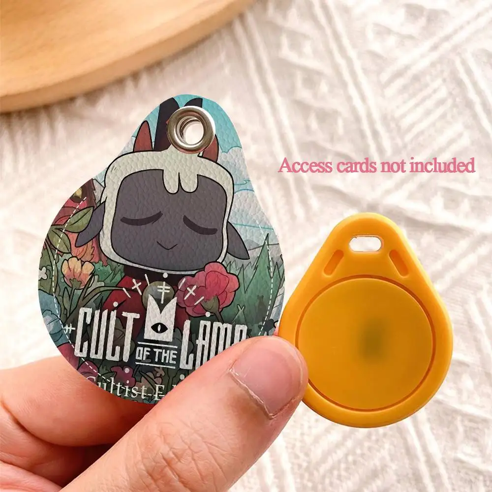 C-Cult O-Of T-The L-Lamb V-Video لعبة الوصول حامل بطاقة الغطاء الواقي مصعد بطاقة حالة الحيوانات الأليفة مكافحة فقدان جهاز تعقب