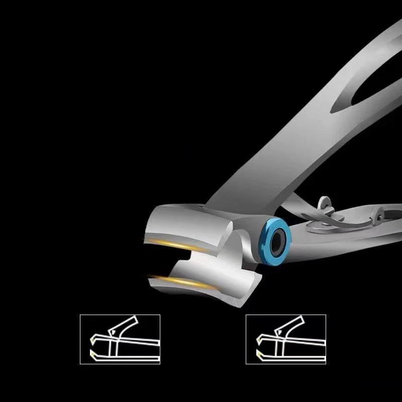 Coupe-ongles en acier inoxydable, ciseaux de manucure, épais et dur, outils de pédicure