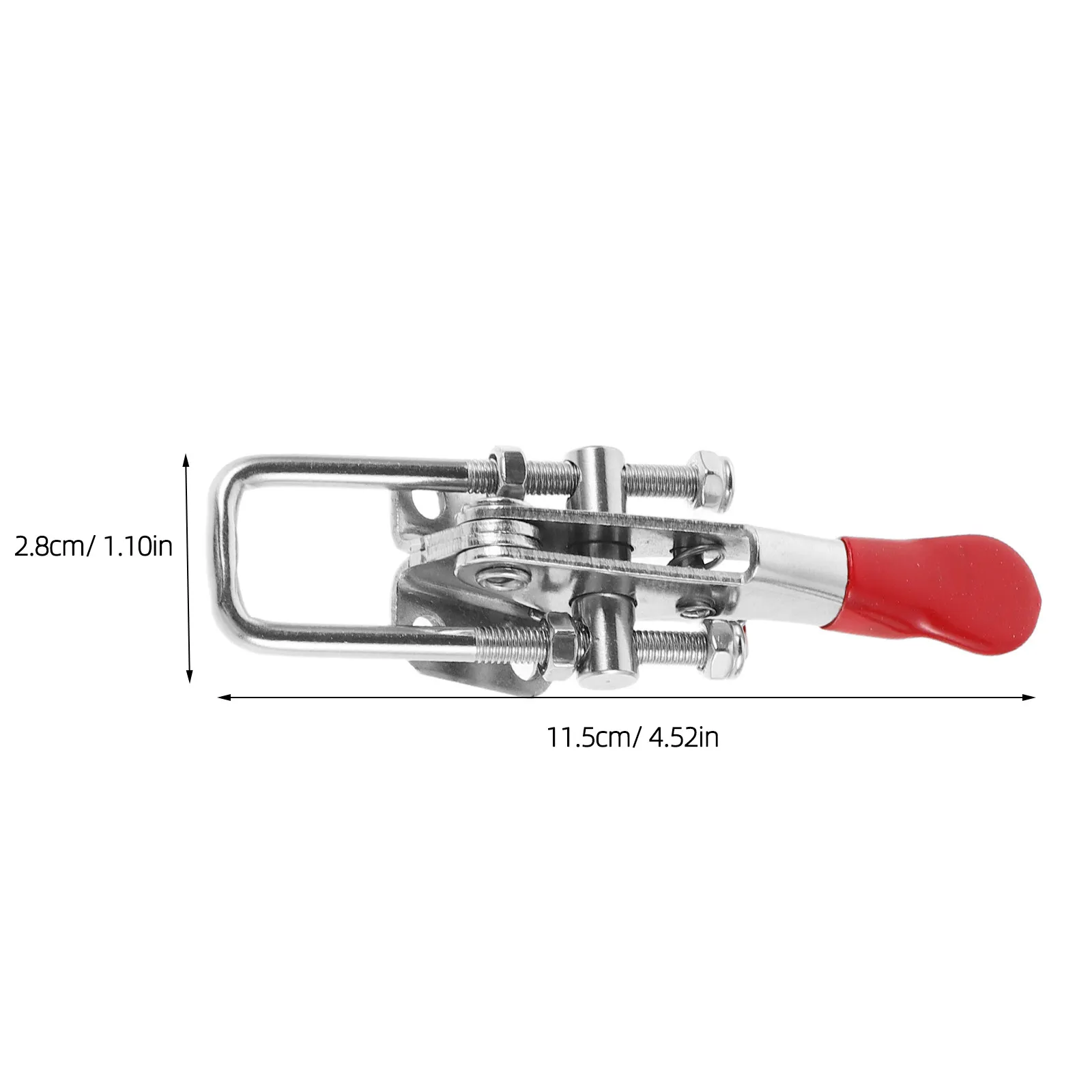 2Pcs Stainless Steel Toggle Latch Clamp Adjustable Heavy Duty Quick Release Lock for Toolbox Storage Doors Marine Gates 400Lbs