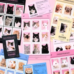 Korea Ins Cute Animal Cat Dog Account Background Sticker DIY Scrapbooking Journal Collage Mobile Diary Album Gift Decoration