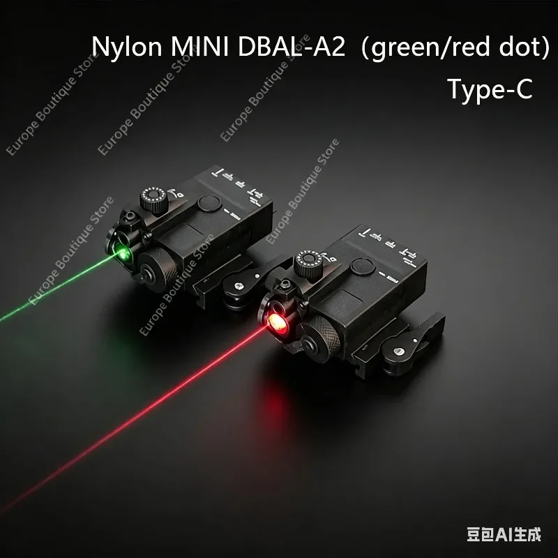 

Tactical Nylon Red Green Laser Sight 2.5mm Aiming Indicator Fit 20mm Picatinny Rail For M4 M16 AK47 Toy
