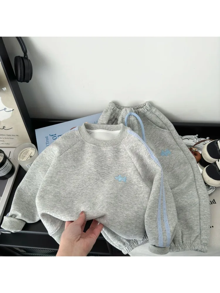 Bellbell 1-6 Jahre Jungen Zweiteiler-Set 2026 Herbst Säugling Baby Jungen Cartoon-Print Sweatshirts Trainingsanzüge Kinder Jungen Jogginghose Outfit – Detail 1