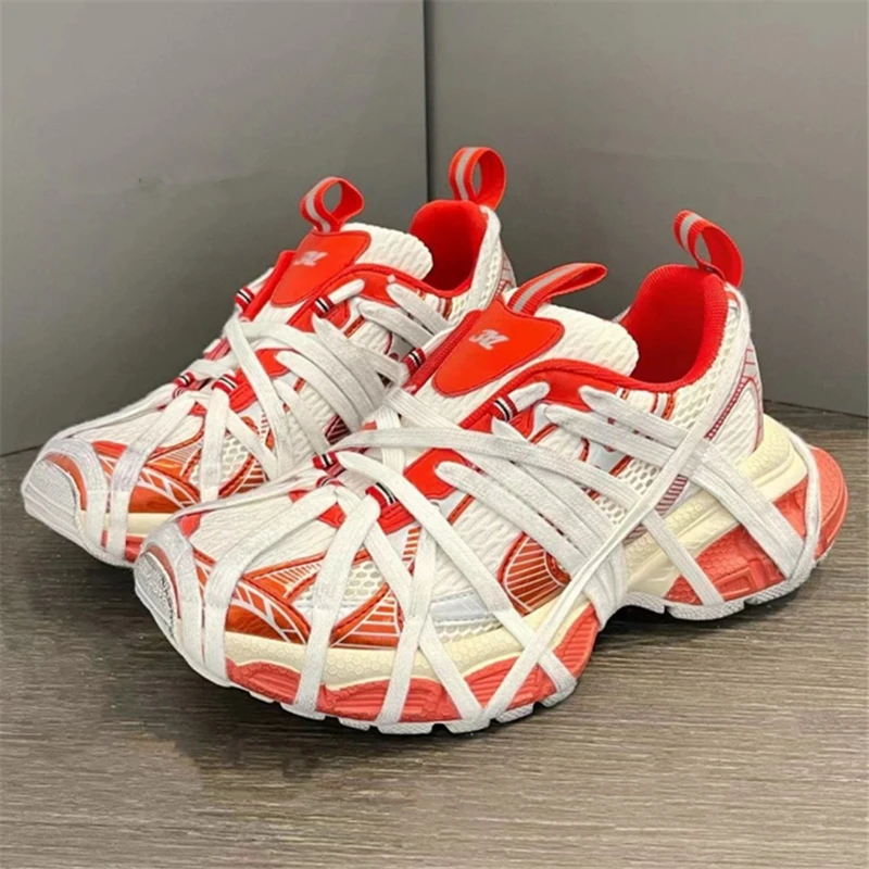 Thick Sole Platform Sneakers All Match Increase Casual Trainers Designer Large Size Unisex Shoes Men's Runway Sport Shoes Women