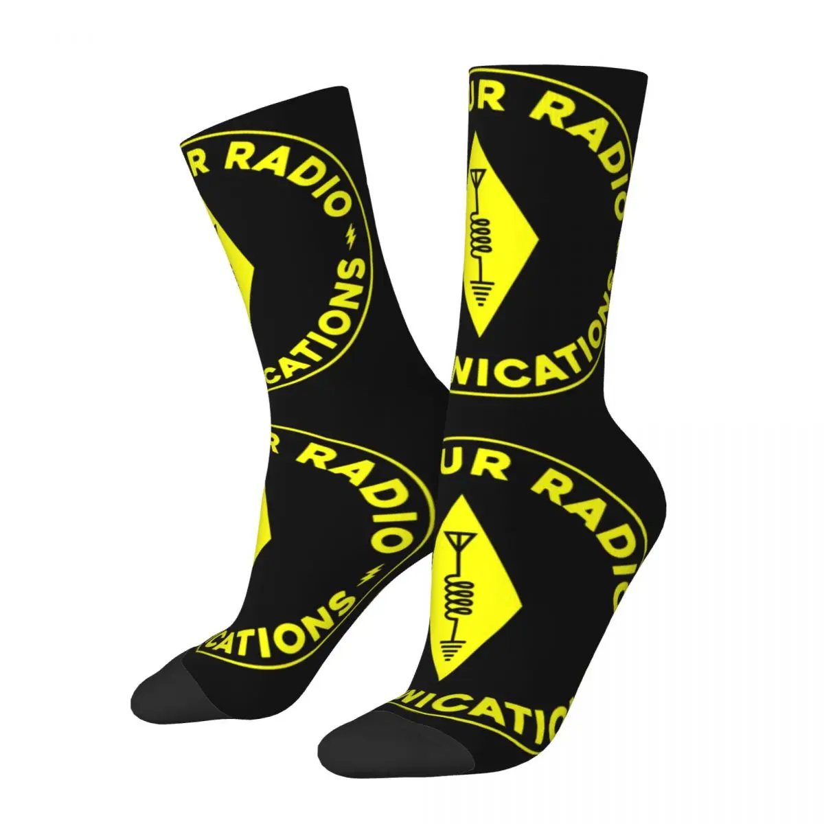 Cozy Male Socks Amateur Radio Communications Operaotr Accessories Soft Sport Socks All Season