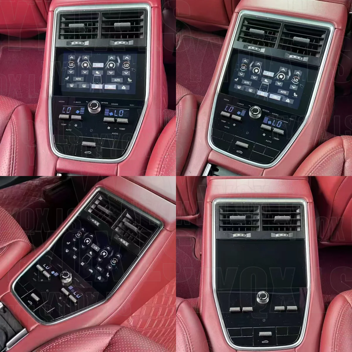 For Porsche Panamera 2018-2023 AC Climate Control Car Stereo Multimedia Player Rear Air Conditioning Screen Auto Entertainment
