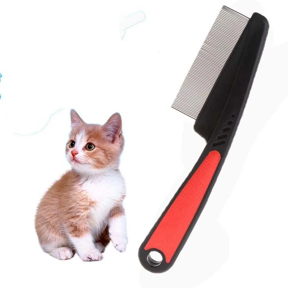 Pet Care Comb Flea Lice Removal Tool Stainless Steel Deworming Opening Knots Cat Dog Grooming Supplies view 2