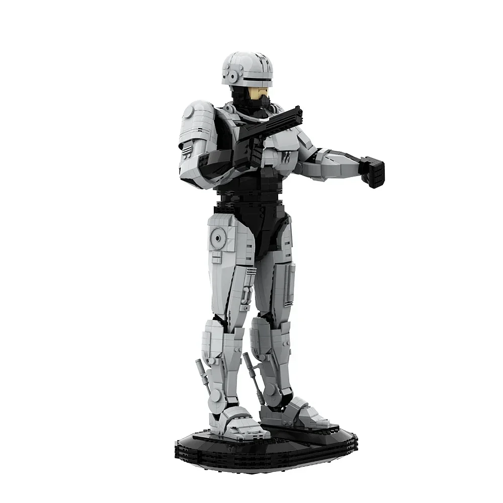 EKbricks MOC Robocop Robot Mechanical War Police Action Movie Figure Model Building Block Educational Toys For Kid Gifts