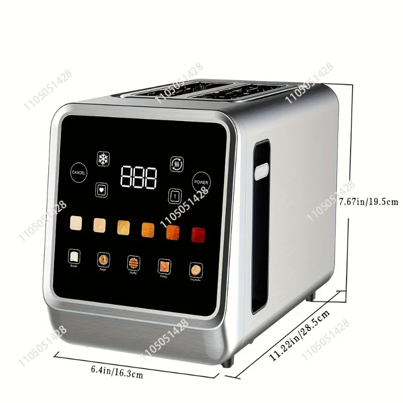Suitable for 6-in-1 Smart Touch Screen Breakfast Machine Multifunctional Sandwich Machine Household Toast Waffle Machine Spit