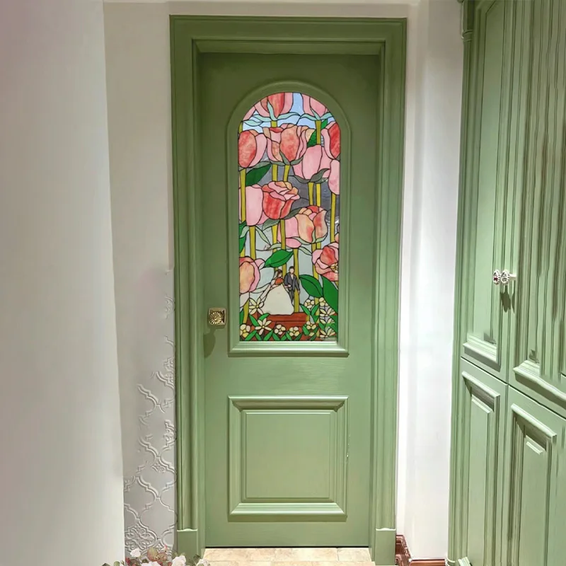 European Style Retro Wooden Door French-Style Kitchen Bathroom Bedroom Living Room Toilet Door-Internet Popular European Style