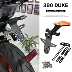 New CNC Motorcycle Accessories Tail Fender Eliminator License Plate Holder Plate Kit For Duke 390 DUKE 390DUKE 390Duke 2024