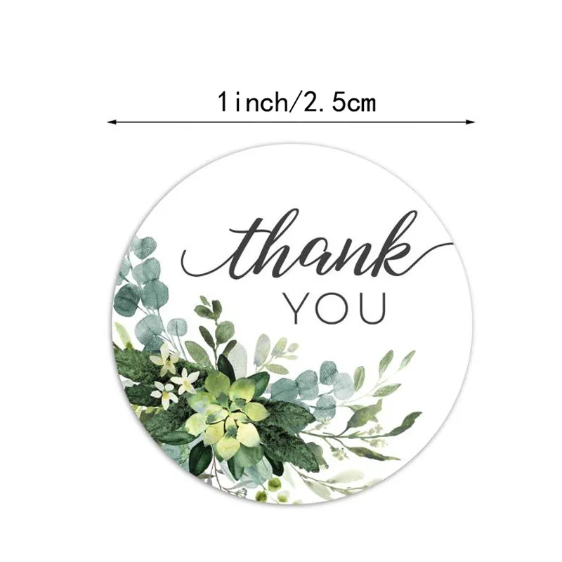 50-500pcs Thank You Stickers Handmade Seal Labels Custom Sticker Scrapbooking For Gift Decoration Stationery Sticker