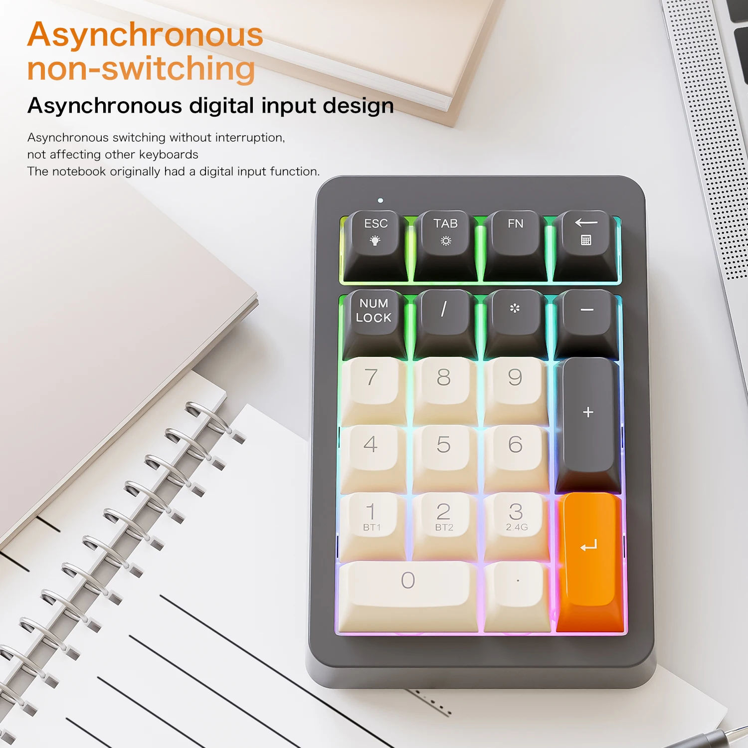 Wireless Numpad Dual Mode Conn - огляд і ціна Gaming Keyboard Mini Mechanical