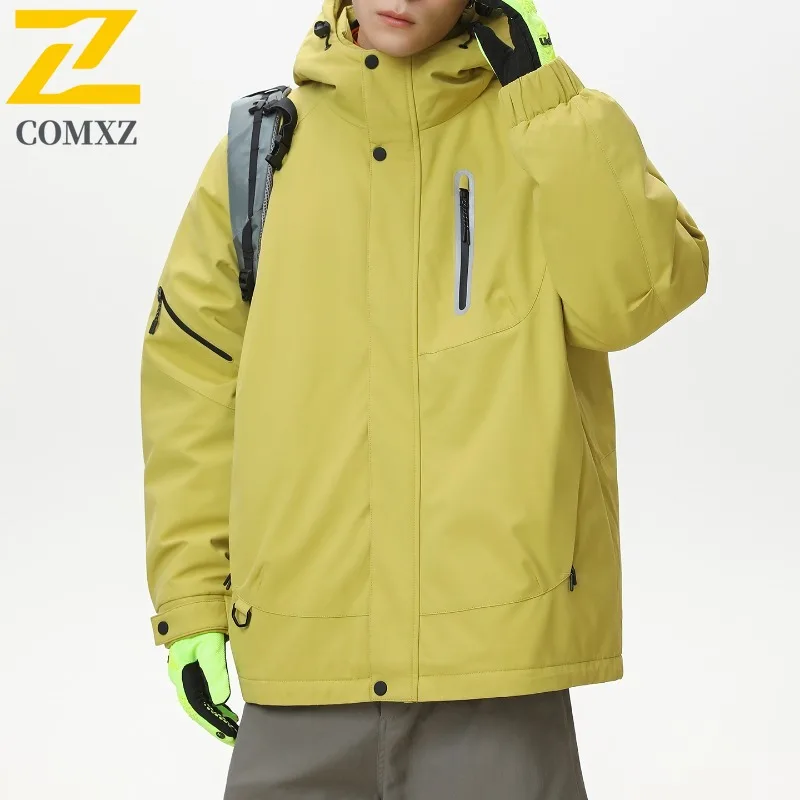 COMXZ Casual Men Down Jacket Hooded Outdoor Exploration Thick Warm Parka Leisure Everyday Wear Light Winter New Jackets