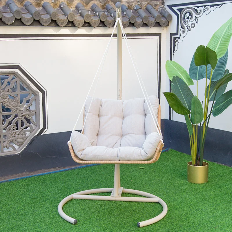 Internet celebrity household hanging basket swing courtyard balcony leisure hanging chair indoor dormitory rattan cradle chair i