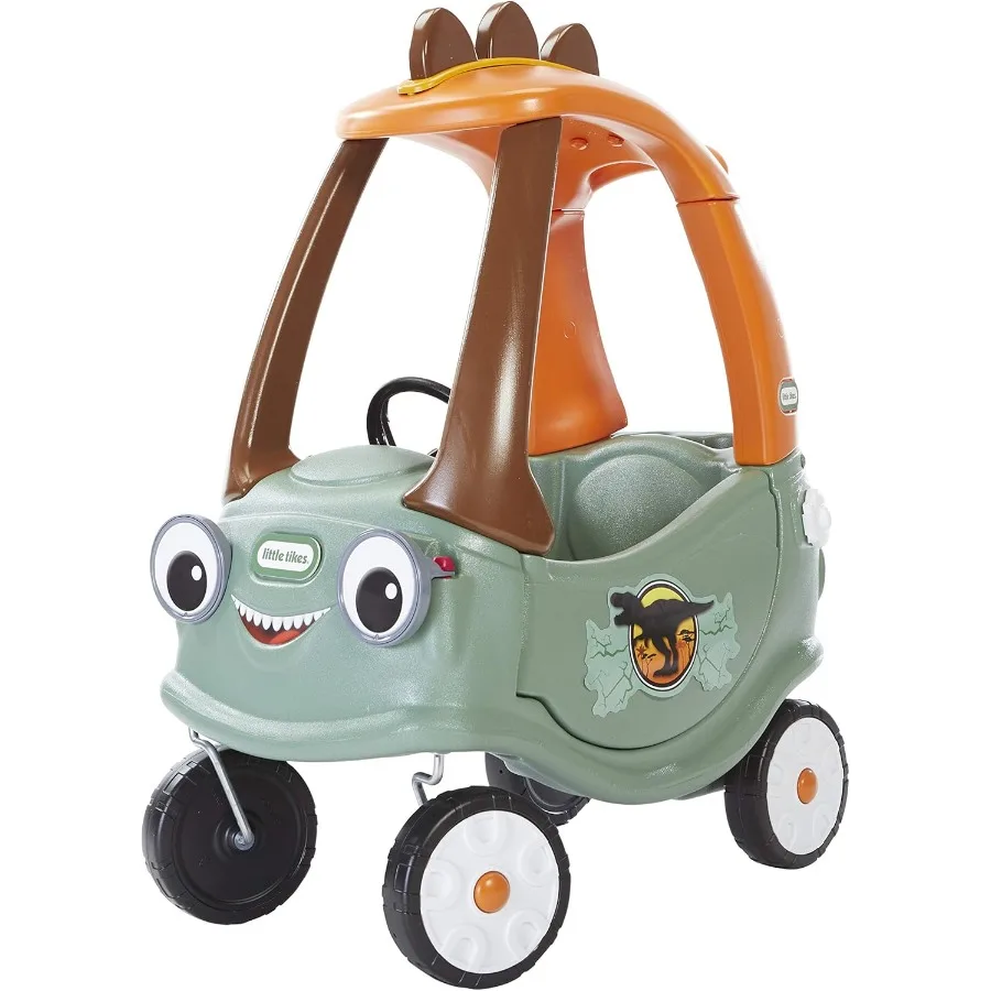 T-Rex Cozy Coupe by Dinosaur Ride-On Car for Kids, Multicolor Large