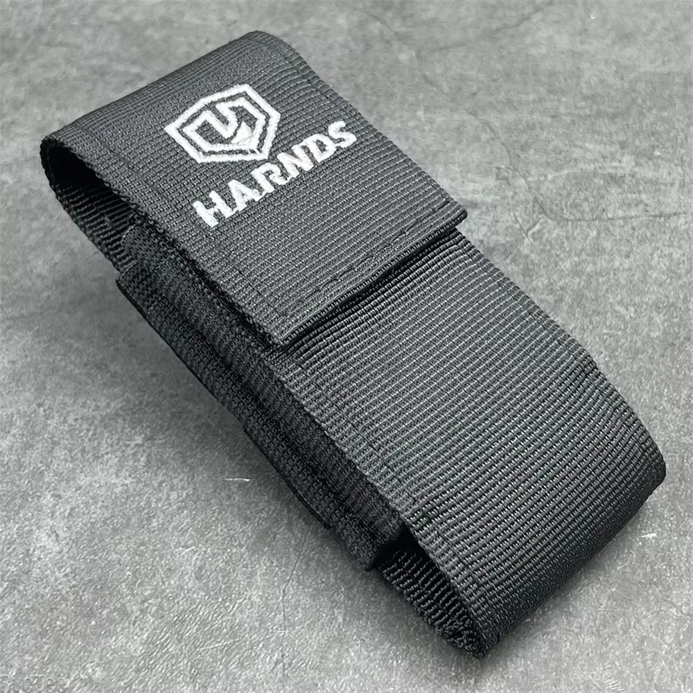 HARNDS Universal Nylon Knife Pliers Sheath Pouch Waist Belt Multi Tool Holster EDC Tools Storage Bag with Elastic Side Panels