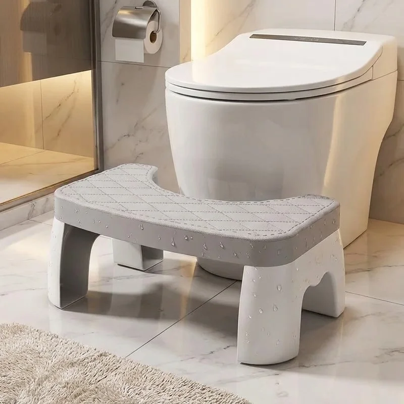 U-Shaped Toilet Squat Stool Waterproof Non-Slip Footrest for Adults Children Seniors Pregnancy Durable Bathroom Potty Step Stool