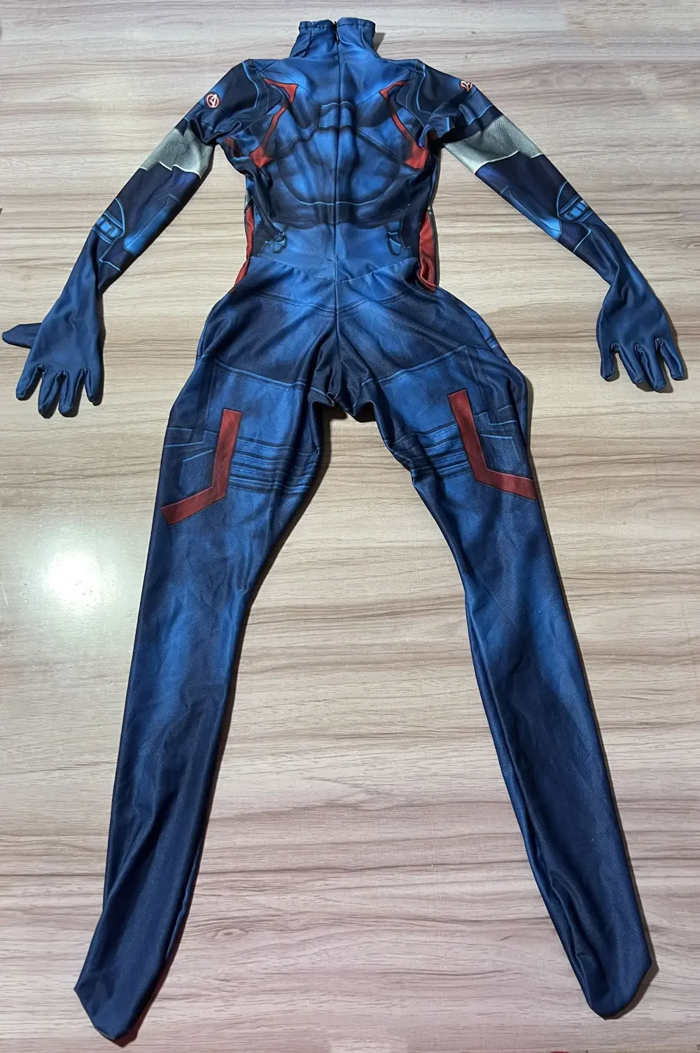 Erwachsene Kinder Captain America Cosplay Kostüm Halloween Party Weibliche Mädchen Frau Overalls Superheld Zentai Bodysuit