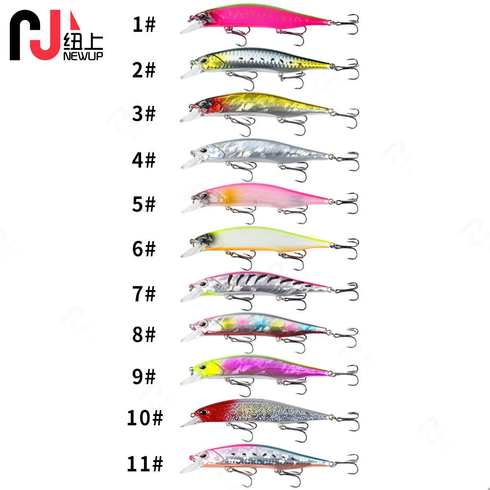 Long Deep Minnow Wobblers for Pike Fishing Lure 12Cm-15G Artificial Jerkbait Hard Baits Trolling Bait Fishing Tackle