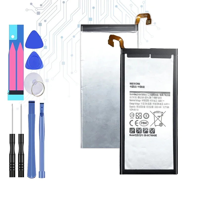 Battery For Samsung Galaxy C7, SM-C7010, Duos C7018, C7 Pro, SM-C701F, DS, TD-LTE, SM-C7000, 3600Mah, EB-BC700ABE