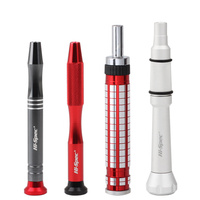 Hi-Spec Mini Precision Handle Screwdriver Bit Holder 4mm Magnetic Screwdriver Bolt Driver Handle Zinc Alloy Steel Screw Driver