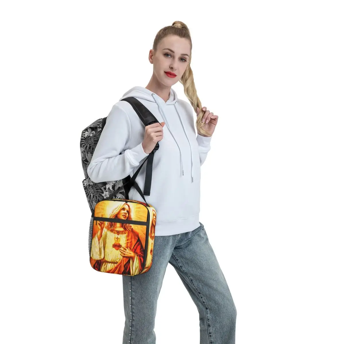 Kylie Minogue 아티스트 점심 가방 캐주얼 도시락 상자 학교 휴대용 지퍼 토트 식품 가방 어린이 옥스포드 인쇄 쿨러 가방