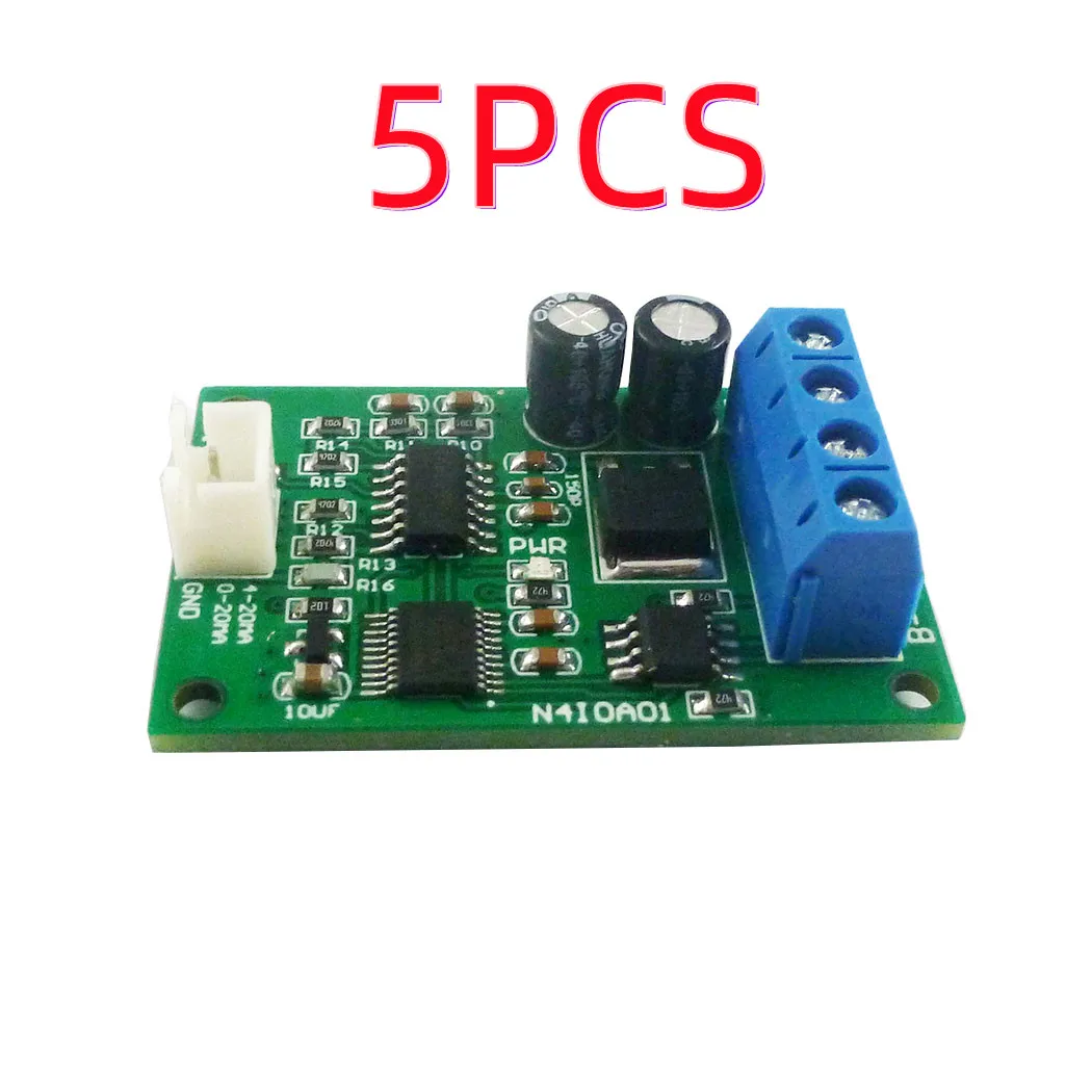 N4IOA01 DC 12V DAC Module RS485 to 4-20MA/0-20MA Current Signal Generator PWM to Current Analog Converter Modbus RTU Module