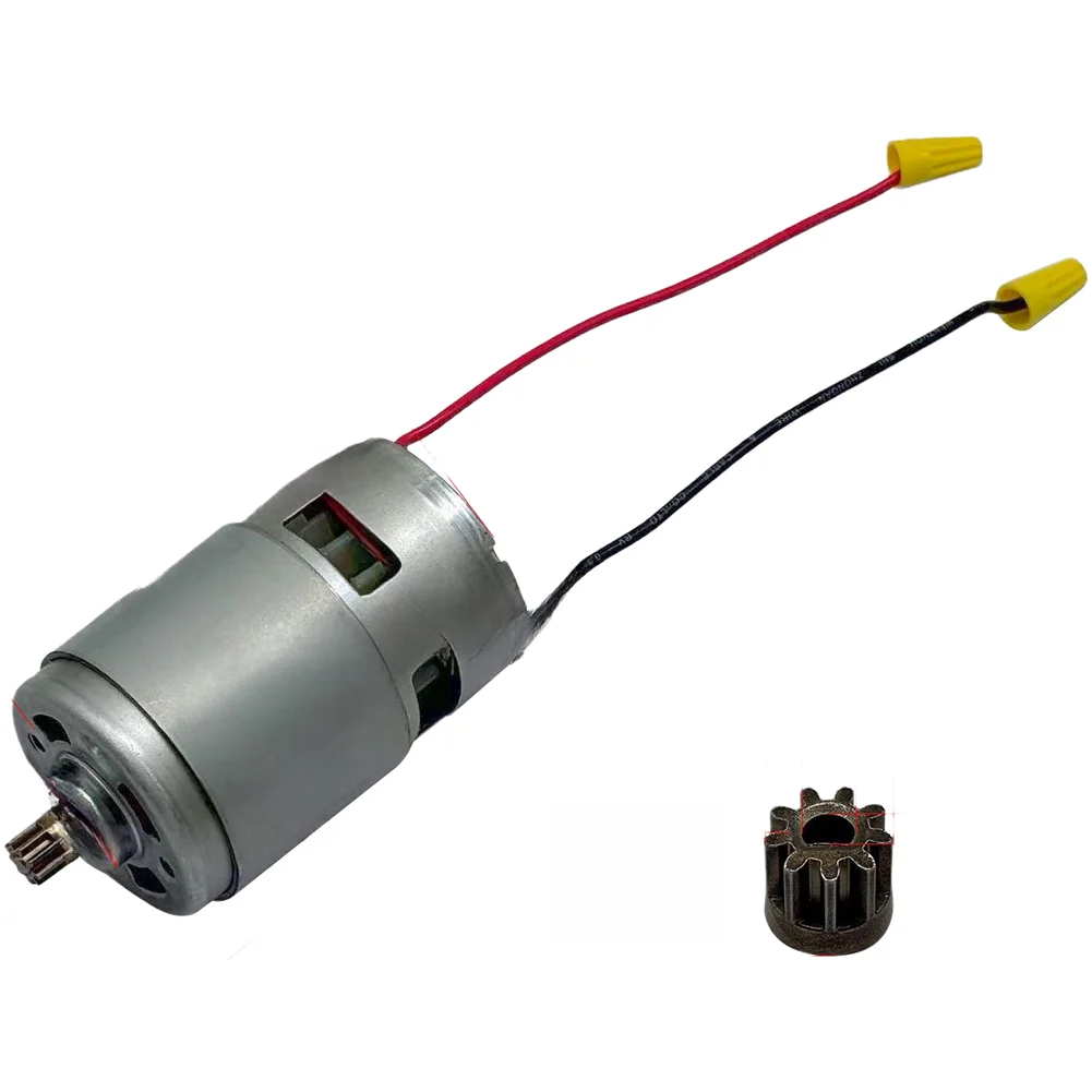 21V DC Car Cleaner Motor with 775 Motor Factor 9-Tooth Pinion Gear and D-Type Shaft Compatibility for Tool Integration