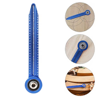 Woodworking Scribe Gauge Carpentry Circular Drawing Compass Carpentry Hole Ruler Precision Scribe Gauge Marking Measurement Tool