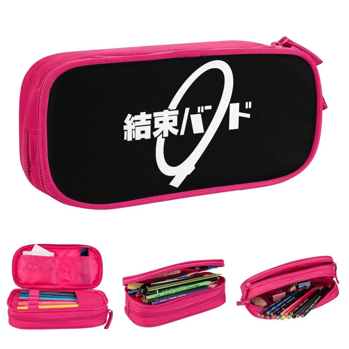 Kessoku Band Bocchi The Rock Pencil Cases Anime Manga Pen Holder Bags for Student Big Capacity Students School Gifts Pencil Box