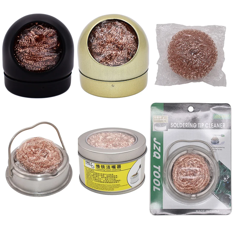 20g Copper Wire Clean Welding Tool Mouth Cleaner Ball For Soldering Station Welding Solder Iron Tip Soldering Cleaning Steel 100