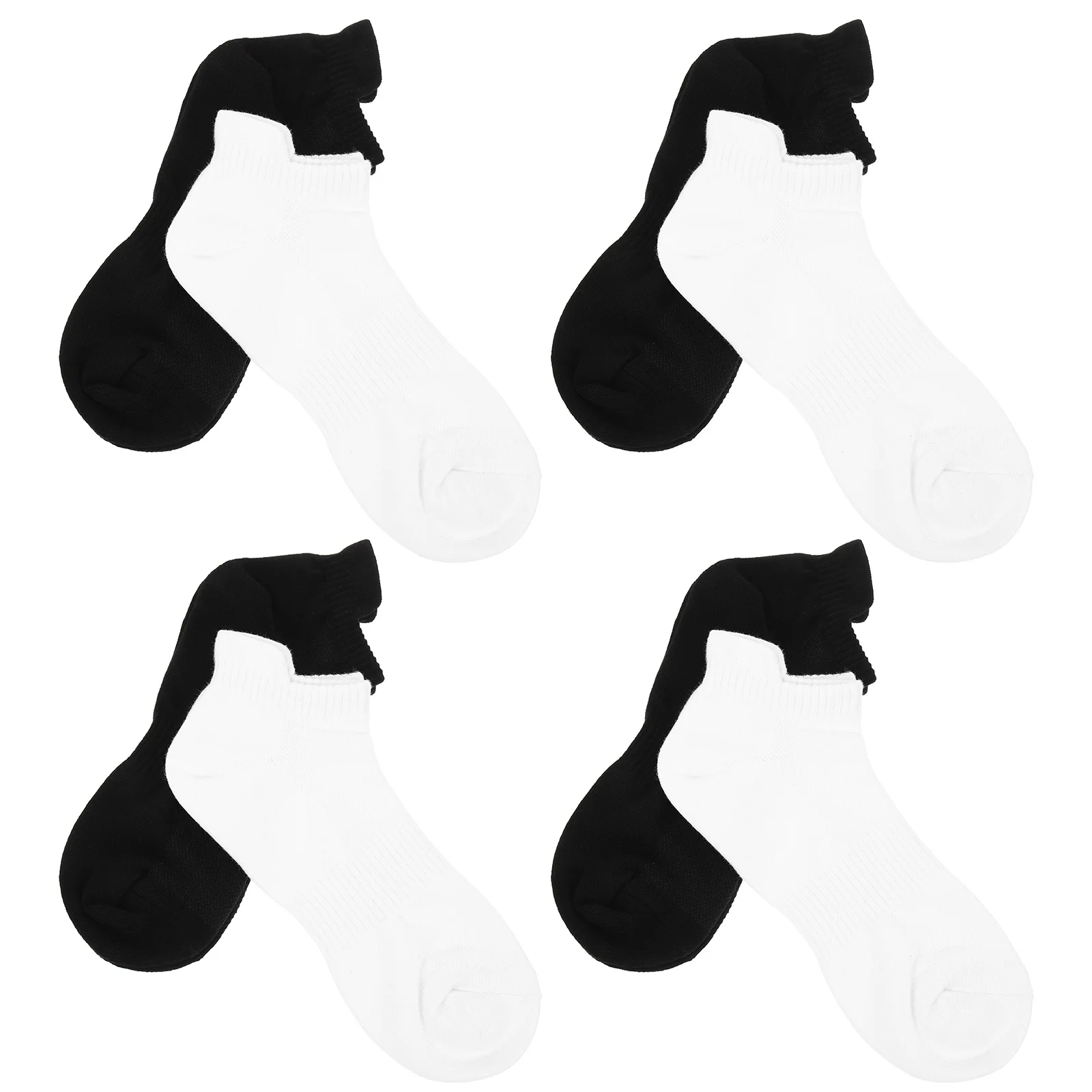 

4Pairs All Season Cotton Socks Combed Cotton Lightweight Running Socks for Men Women Fitness Gym Workout Daily Use