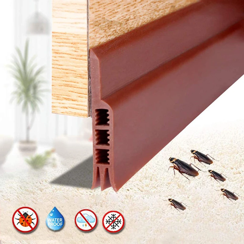 1 Meter Door Bottom Sealing Strip Self-Adhesive Aoors And Windows Sound Insulation, Windproof Dust-Proof Porous Sealing Strip
