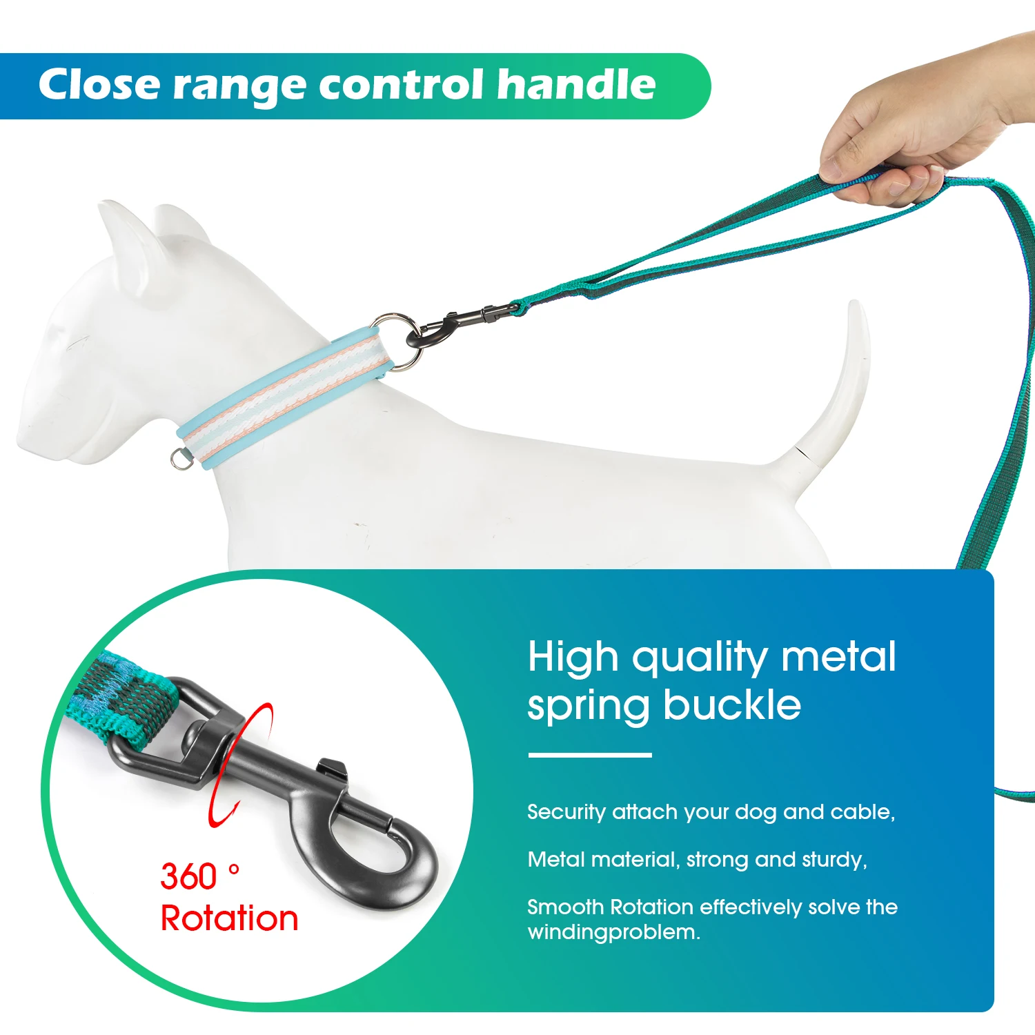 Handsfree hundkoppel med midjebälte för löpning justerbart_voghion.com