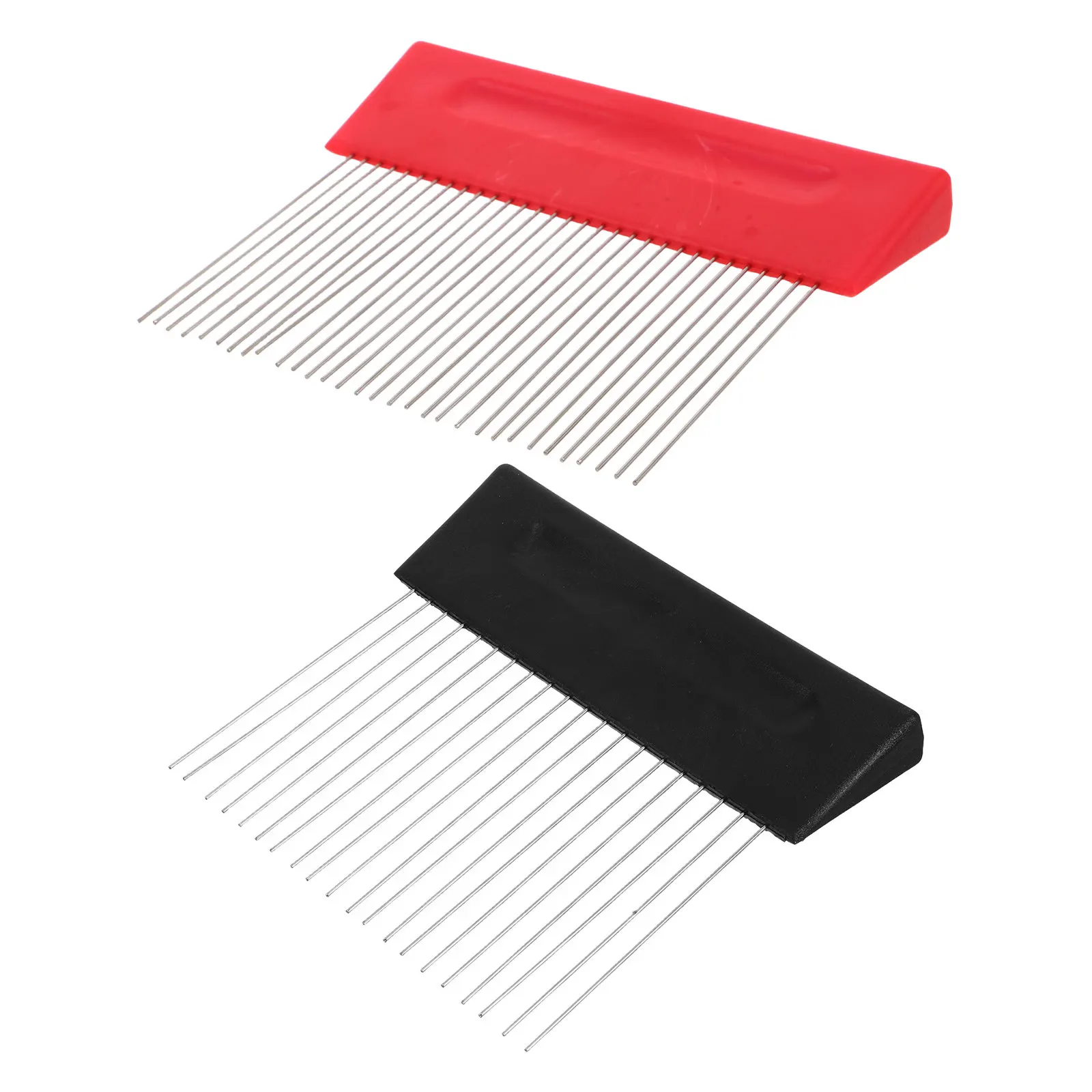 2Pcs Artistic Scarifier Brush Stainless Steel Graining Scraper Home Wall Texture Tool Drywall Plaster Paint Decoration Texture