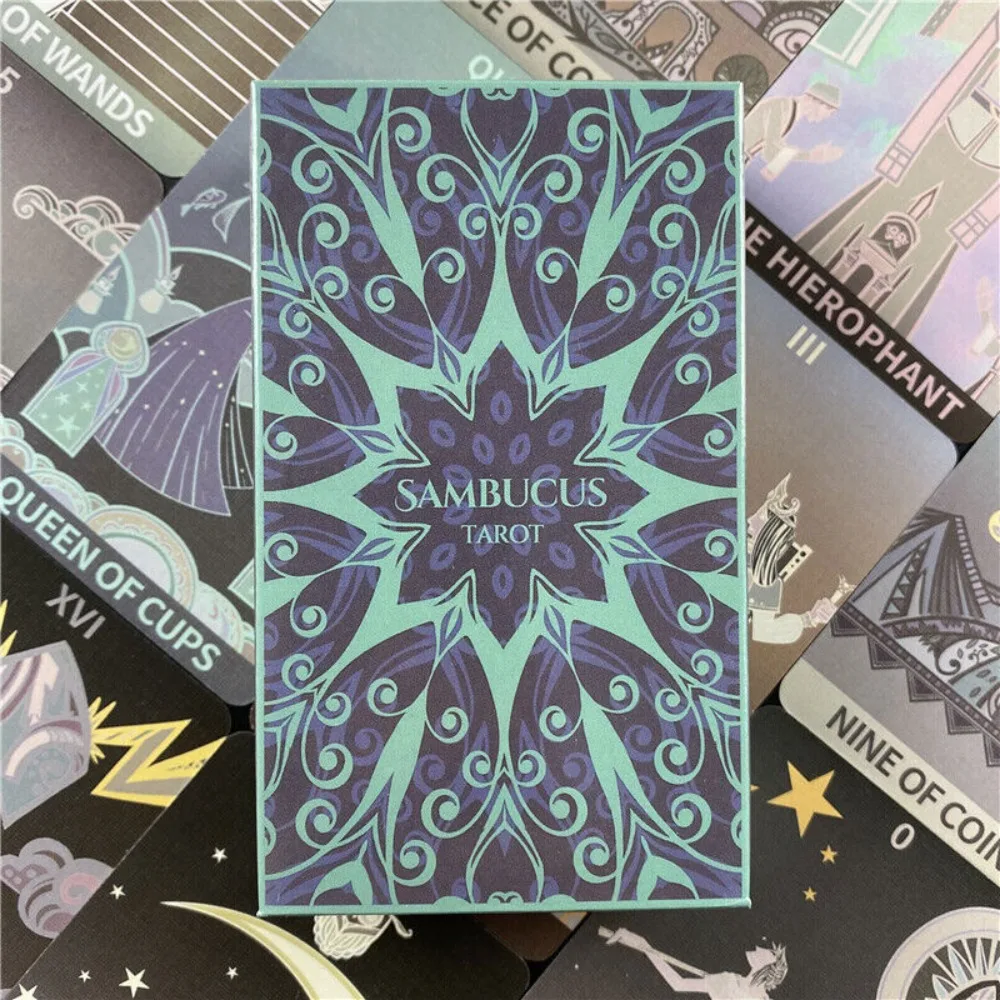 

Sambucus Tarot An Elegant Geometric 78-Card Deck - 10.3*6cm Modern Art Deco Style Tarot Cards