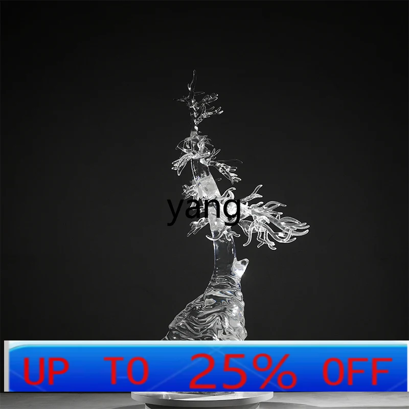 

LCX Lucky Abstract Transparent Resin Ornament Art Decoration Living Room TV Cabinet