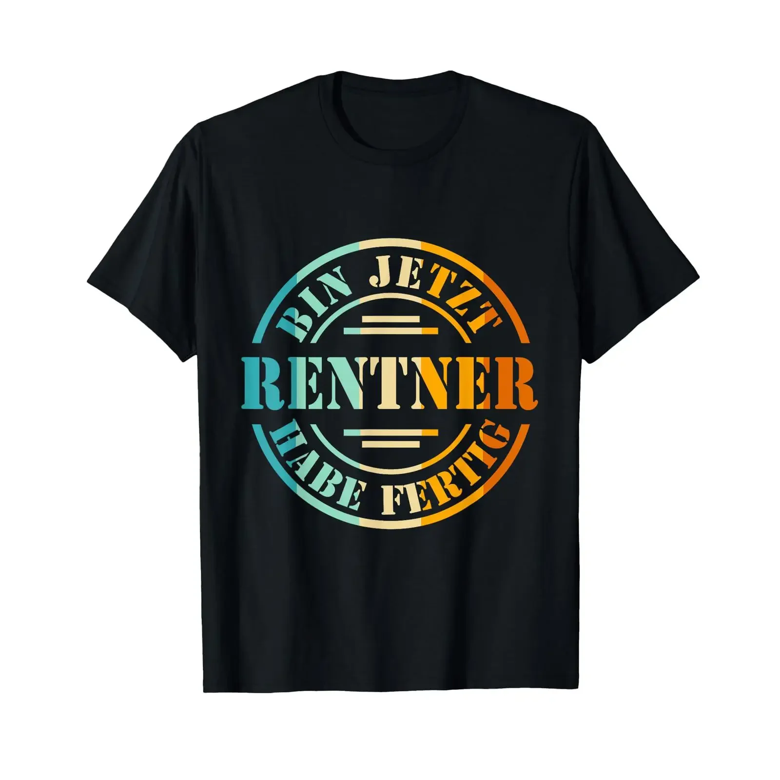 T Shirt with German Text Ich Habe fertig Retire Language vintage Washed homme designer clothes Unisex Top For Everyday Wear