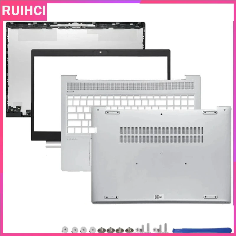 

Для ProBook 450 G6 455 G6 новый ноутбук ЖК-задняя крышка/подставка для рук/нижний корпус сменный верхний чехол для ноутбука серебристый